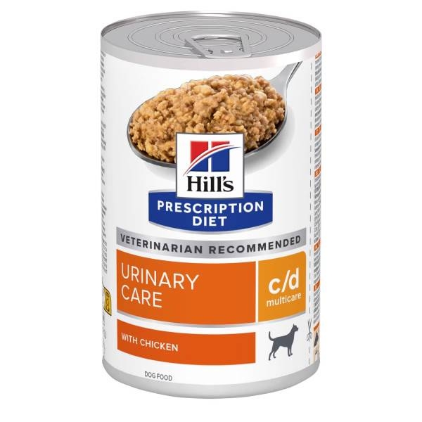Hills Prescription Diet c/d multicare диетический влажный корм для собак для профилактики образования струвитных камней (МКБ), с курицей