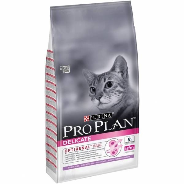 Purina Pro Plan для взрослых кошек "Идеальное пищеварение" с индейкой и рисом, PPL Delicate Adult Turkey&Rice