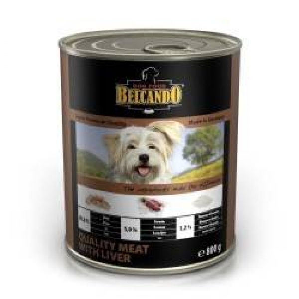 Belcando консервы для собак / отборное мясо с печенью 