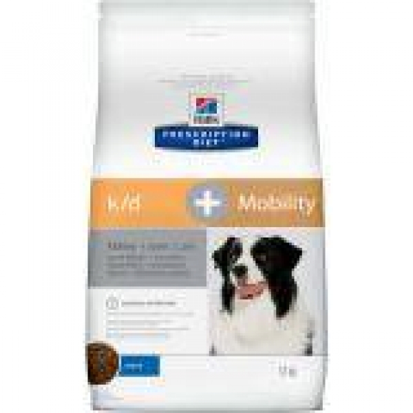 Hill's Prescription Diet k/d, Mobility Kidney + Joint Care сухой диетический, для собак для поддержания здоровья почек и суставов