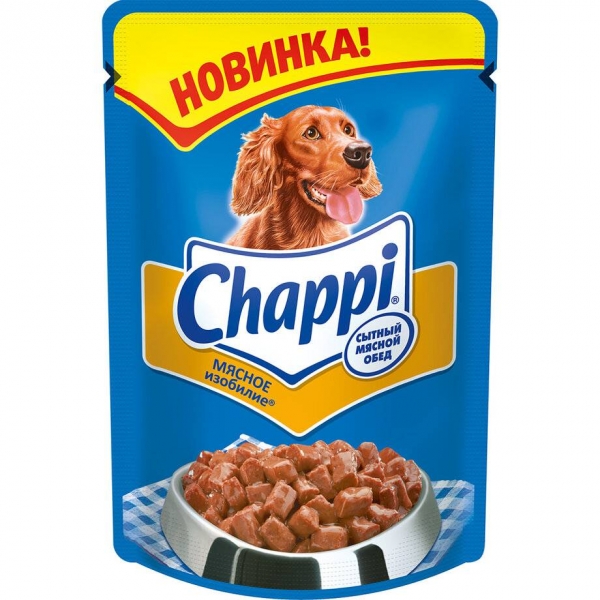 ЧАППИ / влажный корм для собак / мясное изобилие