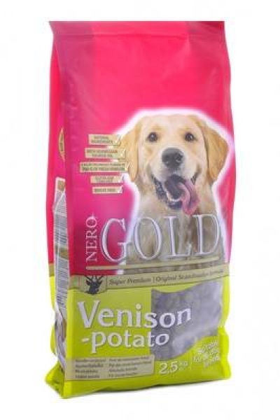 NERO GOLD super premium для взрослых собак, c олениной и сладким картофелем, Adult Venison and Potato 20/10