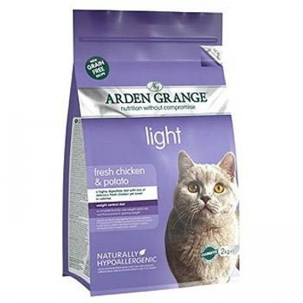 Arden Grange беззерновой диетический корм для взрослых кошек, Adult Cat Light