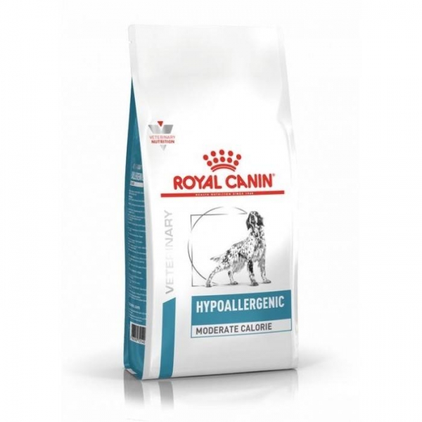 ROYAL CANIN Hypoallergenic Moderate Calorie Canine (ВЕТ.КОРМА) для взрослых собак при пищевой аллергии с умеренным содержанием калорий