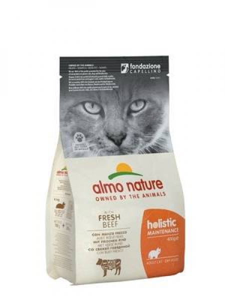 Almo Nature для взрослых кошек, с говядиной и коричневым рисом