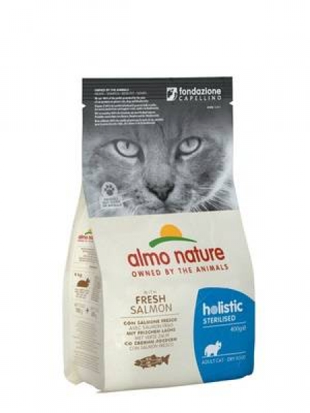 Almo Nature для кастрированных кошек, с лососем и рисом