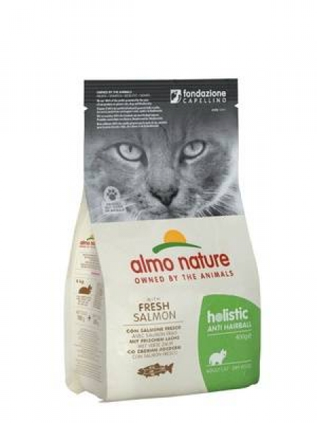 Almo Nature для кошек: контроль вывода шерсти, с лососем