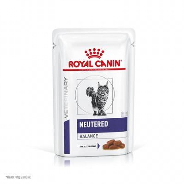 Royal Canin Neutered Balance (вет. пауч) полнорационный корм для взрослых котов и кошек с момента стерилизации до 7 лет, склонных к избыточному весу