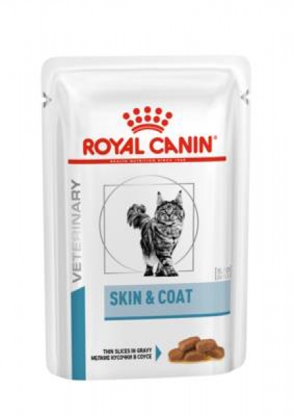 Royal Canin Skin & Coat (вет. пауч) лечебный корм для кошек при дерматозах