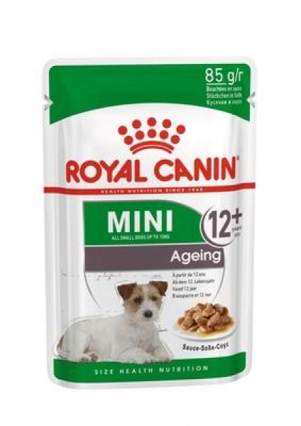 Royal Canin MINI AGEING кусочки в соусе для пожилых собак мелких пород старше 12 лет