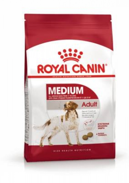 Royal Canin MEDIUM Adult сухой корм для взрослых собак средних размеров: от 11 до 25 кг , от 1 года до 7 лет.