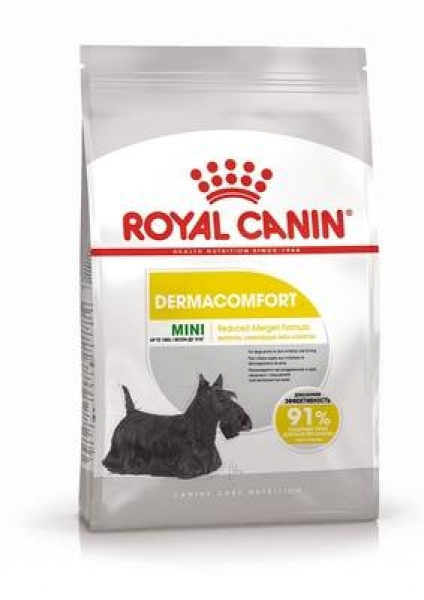 Royal Canin Mini Derma Comfort сухой корм для собак малых пород с чувствительной кожей.