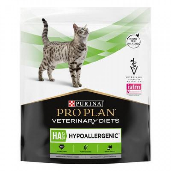 Purina Pro Plan (вет. корма) для кошек при лечении пищевой аллергии (HA)