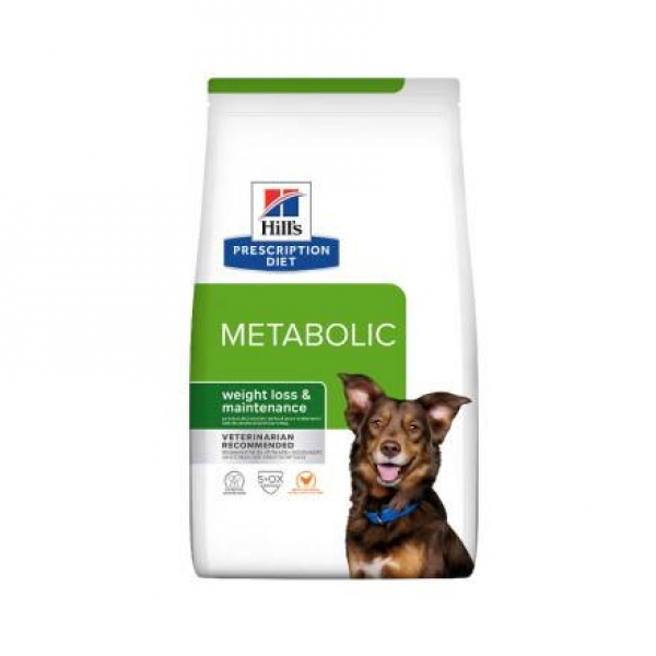 Hills Prescription Diet Metabolic диетический сухой корм для собак для достижения и поддержания оптимального веса, с курицей