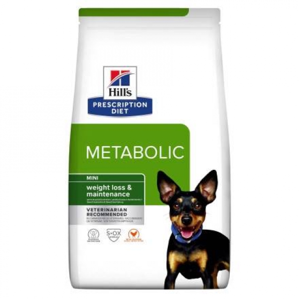 Hills Prescription Diet Metabolic Mini сухой диетический корм для собак мелких пород для снижения и контроля веса, с курицей