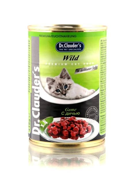 Dr.Clauder's консервы для кошек с дичью