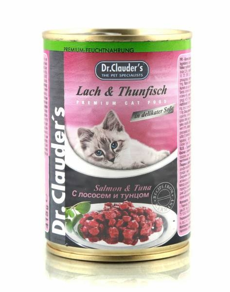 Dr.Clauder's консервы для кошек с лососем и тунцом