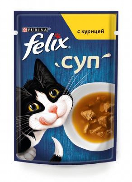 Felix суп для кошек, с курицей