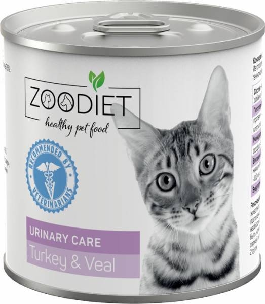 Zoodiet Urinary Care Turkey&Veal влажный корм для взрослых кошек для поддержания здоровья мочевыводящих путей, с индейкой и телятиной