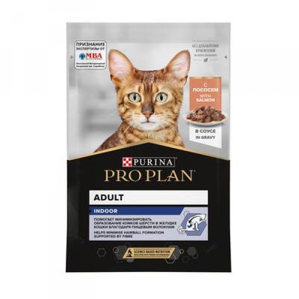Purina Pro Plan Nutri Savour кусочки в соусе для домашних кошек, с лососем