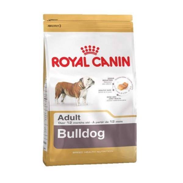 ROYAL CANIN Сухой корм для взрослых собак породы английский бульдог Bulldog 24 Adult