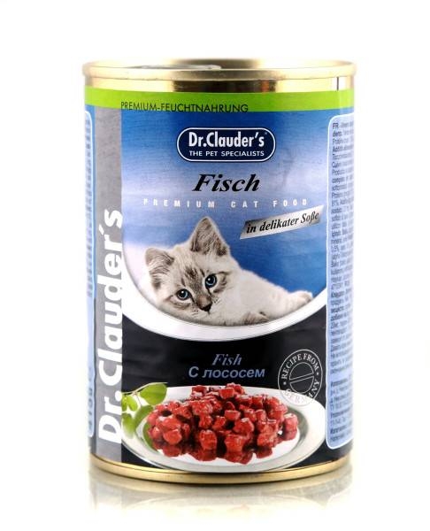 Dr.Clauder's консервы для кошек, с лососем