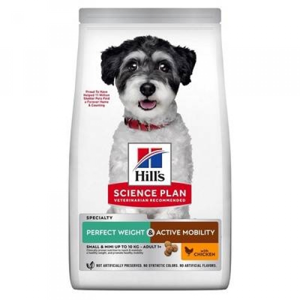 Hill's Science Plan сухой корм для собак мелких пород для снижения веса и поддержания подвижности, с курицей