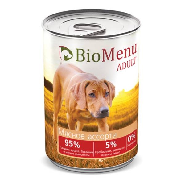BioMenu Adult влажный корм для взрослых собак Мясное ассорти